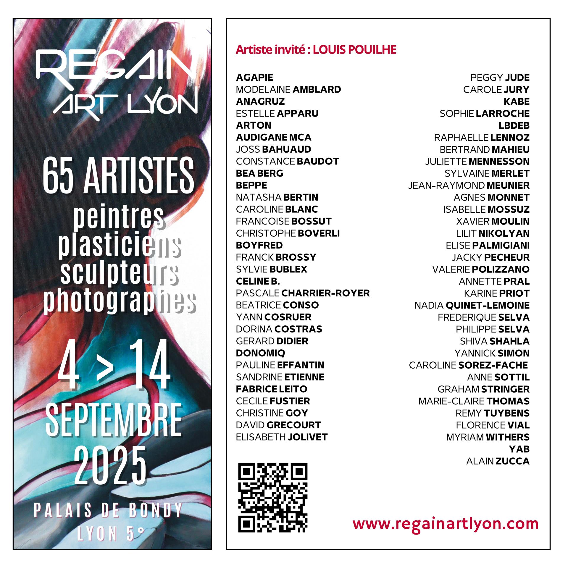 Verso flyer avec noms des artistes 2026